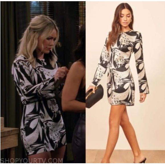 Reformation Silk Mini Bernadette Dress in Persephone, 4 - Picture 1 of 13